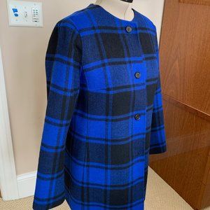 Royal Blue Topper Jacket,  high style,  size Large, wear w/ slacks, leggings etc